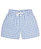 Young Birds Checked Shorts -  Baby Blue