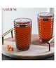 The Artment Modern Muse High Ball Glass Maroon | Drinking Glasses (Pack of 4)