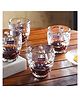 The Artment Gold Rimmed BubbleSwirl Whiskey Glasses | Drinking Glasses (Pack of 4)