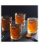 The Artment The Crossroads Whiskey Glass Set | Drinking Glasses (Pack of 4)