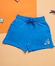 PURPLE UNITED KIDS Terry Butterfly Embroidered  Shorts - Navy Blue