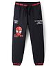 Pine Kids Marvel Lycra Woven Full Length Lounge Pants With Spider-Man Graphics - Black