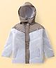 Pine Kids Full Sleeves Cut and Sew Jacket Solid Colour With Detachable Hood - Gold