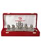 INTERNATIONAL GIFT Silver Plated Musical Ganesh Idol with Beautiful Velvet Box