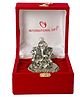 International Gift Silver Plated Pagdi Ganesh God Idol