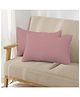Filymore Solid Printed Pillow Covers | Made with Pure Microfiber Soft & Skin Friendly Pillow Cases | Size (17 x 27 inch, Pink) Set of 2