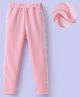 Kookie Kids Cotton Knit Full Length Lounge Pants with Sequin Detailing - Pink