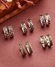 NVR Women Pair of 5 Silver-Plated  German Silver  Toe Rings - Silver