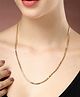 NVR Women Gold-Plated Minimal Chain - Gold