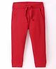 UCB Cotton Knit  Full Length Solid  Colour Lounge Pant - Red