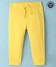UCB Cotton Knit  Full Length Solid  Colour Lounge Pant - Yellow