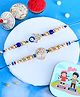 CraftVatika Brother Magnet Rakhi Gift for Brother Bhai Bhaiya Evil Eye Rakhi Evil Eye Tree Rakhi for Brother, Fridge Magnet for Fridge Door Decor Multicolor