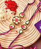 CraftVatika Rakhi for Brother Set of 2 Magnet for Multicolor