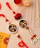 CraftVatika Bhaiya Bhabhi Rakhi Magnet Set Rakhi for Brother & Bhabhi Fridge Magnet Krishna Rakhi for Couple Rakhi Set, Multicolor