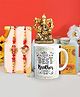 CraftVatika Rakhi Gift Combo for Brother, Rakhi with Ganesha Idol Rakhi with Gift Rakhi Set of for Bhaiya Multicolor