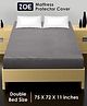 Zoe Waterproof Double Bed Size Mattress Protector - Grey