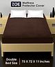 Zoe Waterproof Double Bed Size Mattress Protector - Brown