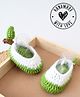 Woonie Handmade Crochet Guava Booties- Green