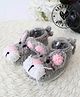 Woonie Crochet Mouse Design Booties- Grey