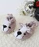 Woonie Handmade Crochet Puppy Design Booties- Beige