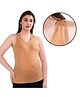 TUMMY Sleeveless Solid Maternity Nursing Tank Top - Beige