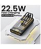 IKALL IKPB20 22.5W Fast Charging 20000 mAh Power Bank with Built-in 3-in-1 Cable and Digital Display (Black)