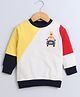 BUMZEE Cotton Looper Full Sleeves Colour Blocked Sweatshirt - Multi