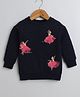 BUMZEE Cotton Looper Full Sleeves Dancing Fairy Printed Sweatshirt - Navy