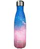 Smily kiddos stainless steel water bottle 500 ml Galaxy Theme Pink