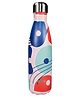 Smily kiddos stainless steel water bottle 500 ml Abstract Theme Multicolor
