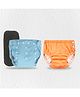 Chinmay Kids Combo of Baby Swim Diaper Waterproof Reusable Leakproof Adjustable Pool Swimsuit & Adjustable Size Baby Cloth Button Diaper Washable/Reusable Nappies for Infants With Black Insert