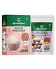 Sprout Feast Sprouted Ragi Flour 800 g & Instant Sprouted Ragi Dry fruits Laddu Mix 250 g|Ready to Make Laddus|With 25% Nuts and Seeds