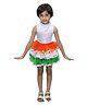 Kaku Fancy Dresses Independence Day Theme Tricolor Skirt - Multi Colour