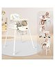 R for Rabbit Truffle High Chair for Baby, 4-in-1 Convertible Kids Feeding Chair Compact Fold, Dual Meal Trays, Travel Friendly Booster Seat, 0.6 to 3 Years Kids (Beige)