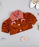 One Friday Half Sleeves Corduroy Jacket - Brown