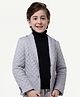 One Friday Full Sleeves Quilted Winter Blazer - Grey