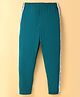 Smarty Boys Sinker Knit Full Length Track Pants With Text Print & Tape Detailing - Teak Blue