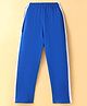 Smarty Boys Sinker Knit Full Length Track Pants With Text Print & Tape Detailing - Royal Blue