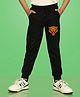 NUSYL Cotton Tiger Face Printed Ankle Length Track Pants -  Black