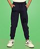 NUSYL Cotton Statue Of Liberty Printed Track Pant - Navy Blue