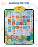 Alphabets, Numbers and Months Musical Learning Mats - Multicolor