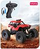 Babyhug Off Roader 1:18 Four Funtions Red Rechargeable Rock Crawler RC Car|Big Rubber Wheels|Range Upto 70 Ft.|Shock Absorbers|BIS certified|Gifting Toy