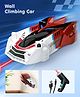 Wall Rocket Lazer Following Wall Climbing Rechargeable Car - Red