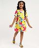 Somersault Half Sleeves Floral Printed Dress - Multi Colour