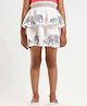 Somersault Elephants Printed Layered Skirt - Off White