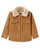 Babyhug Cotton Woven Full Sleeves Solid Colour Corduroy Shirt - Beige