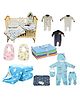 Fareto 27 in 1 New Born Baby Complete Daily Items Combo (0-6 Months) (Blue)