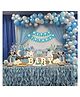 Bubble Trouble Blue Theme Birthday Decoration Items Theme - Pack of 63