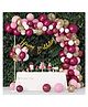 Bubble Trouble Burgundy Pink Balloons Birthday Decoration Kit Light Pink Gold White Balloons Confetti Latex Metallic Birthday Balloons Baby Shower - 63 Pcs