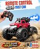 Toysire Remote Control Car Toy for Kids with Mist Spray Effect Rechargeable 4x4 Monster Truck 360° Stunt Rotation Rock Crawler Car for Boys & Girls - Red
